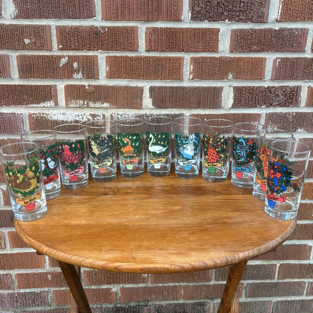 Indiana Glass 12 Days Of Christmas 12 oz. Replacement Glasses You Pick